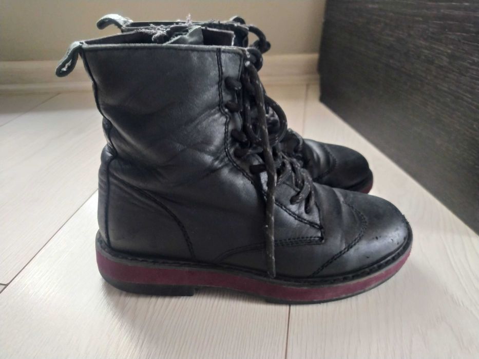 Боти Zara естествена кожа 31 и 32номер