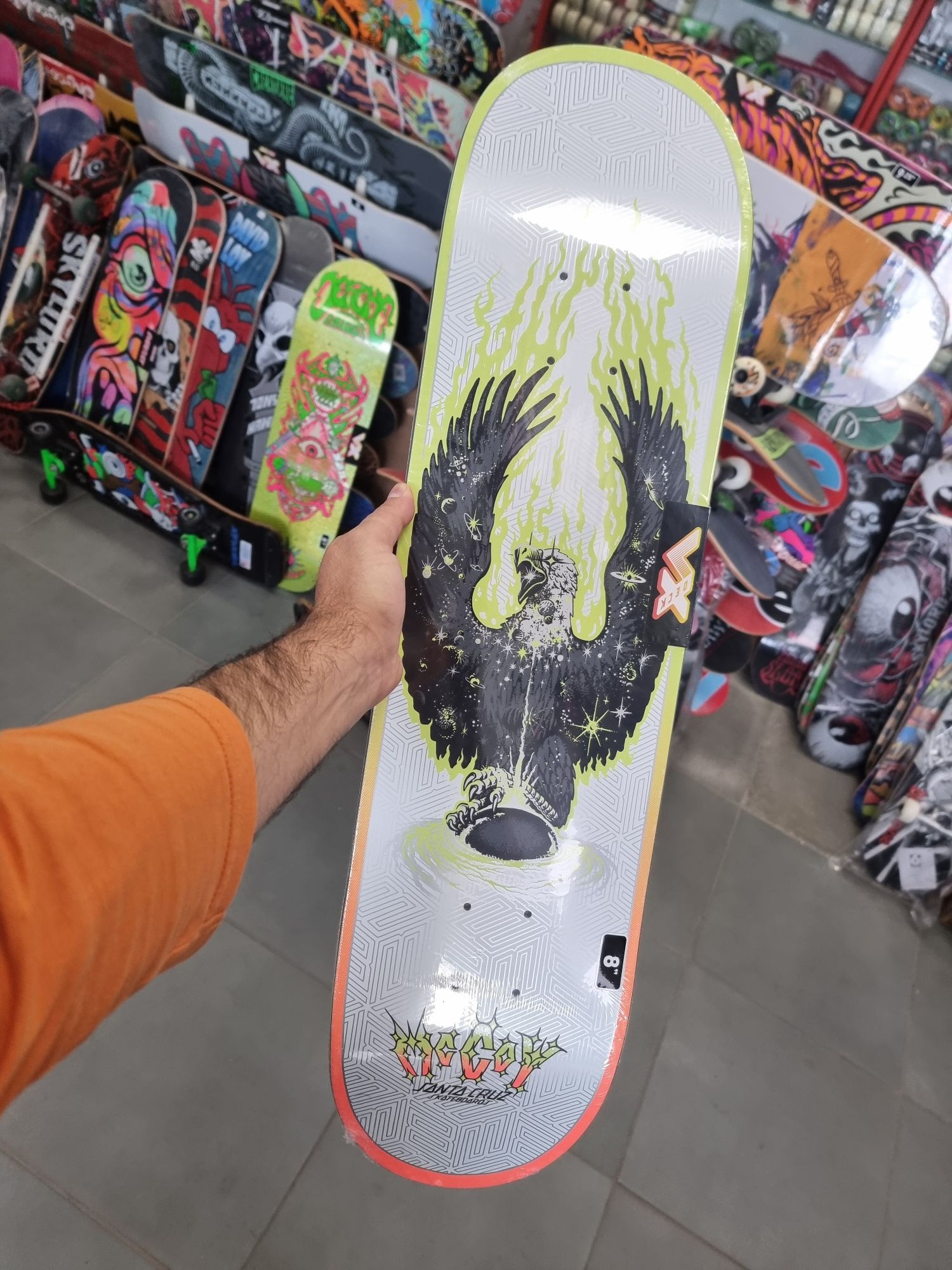 професионална дъска VX  Santa Cruz 8.0 McCoy Elite Eagle скейтборд