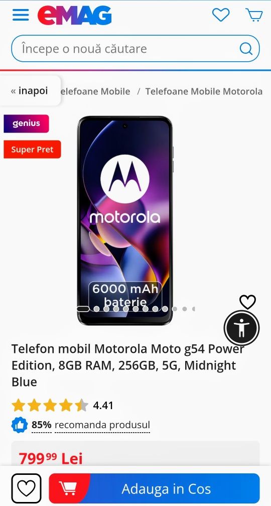 MOTOROLA Moto G54 5G/G54 5G Power Edition/G15, ca noi !