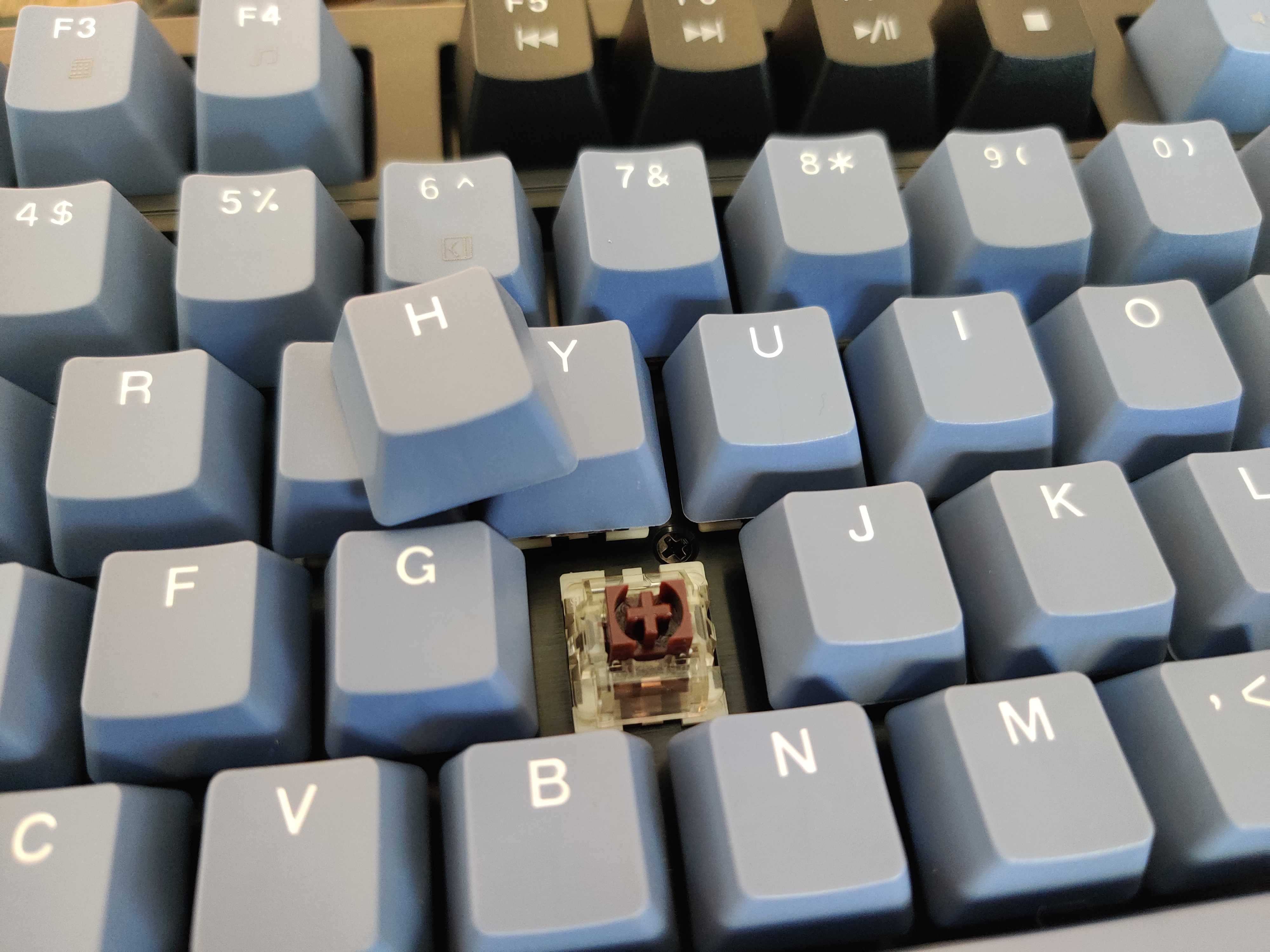 Геймърска механична клавиатура MageGee 87 – Blue/Brown switch - LED