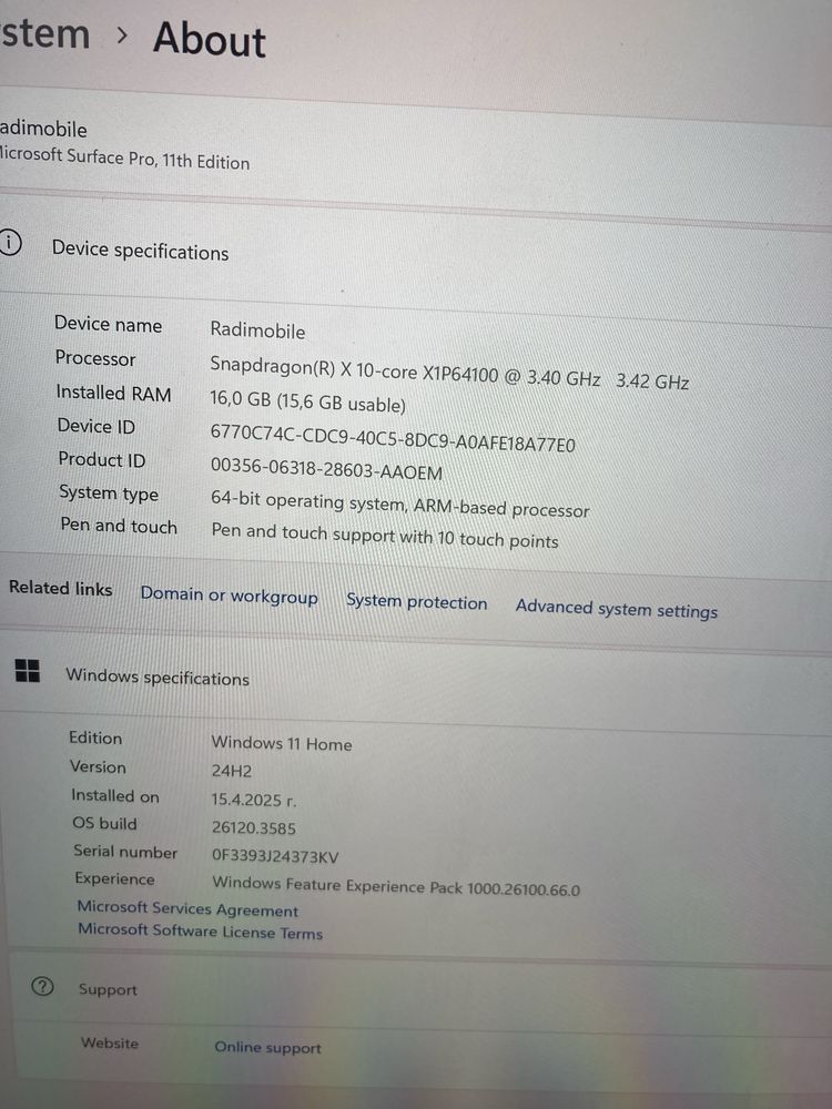 Microsoft Surface Pro 11