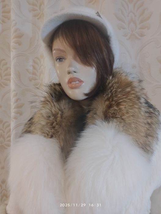 Намаление на палто с естествен косъм (става на  елек))