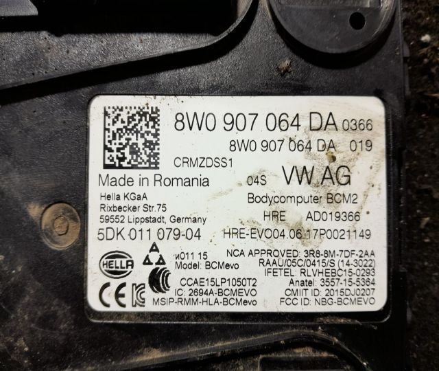 Calculator modul confort 8w0907064da Audi A4 B9  [din 2015 pana  2020] seria