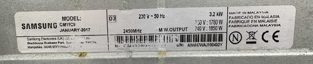 Микровълнова - Samsung CM1929 / 1850W