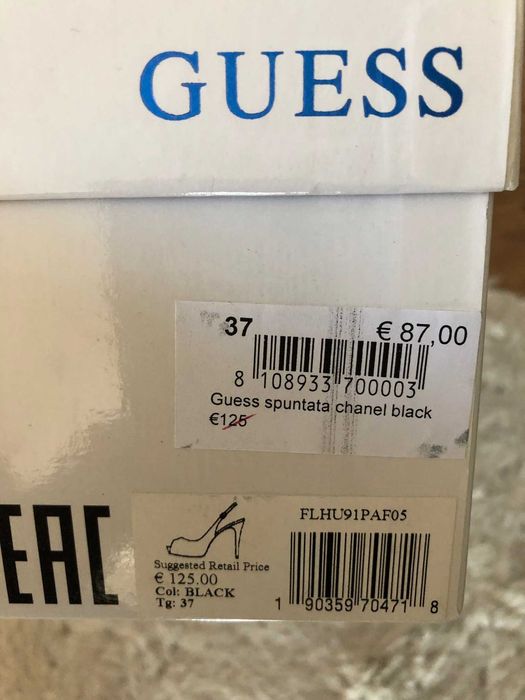 Sandale/pantofi Guess chanel black, ca noi