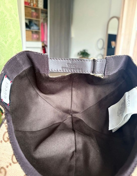 Sapca unisex Gucci originala bej baseball hat with Web noua cu factura