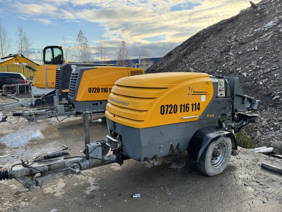 Inchiriez pompa de beton stationara Putzmeister radier fundatii cofraj