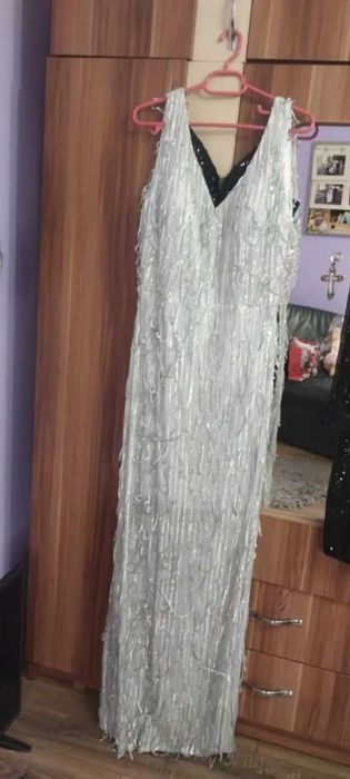 Rochie De Seara Argintie