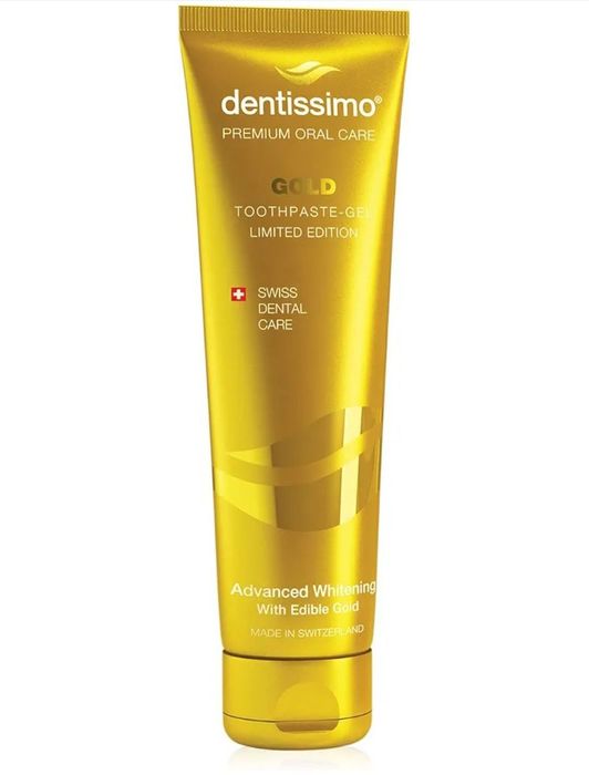 Pastă de dinți Dentissimo Premium Advanced Whitening Gold, Elveția