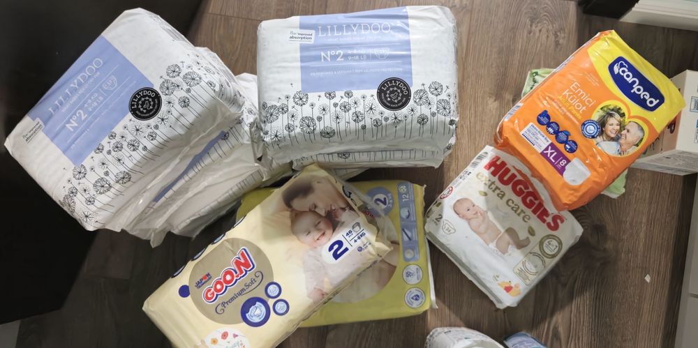 Памперси различни видове и рамери