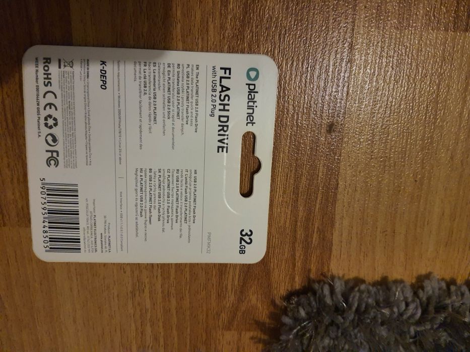 USB Flash Drive Platinet 32Gb (sigilat)