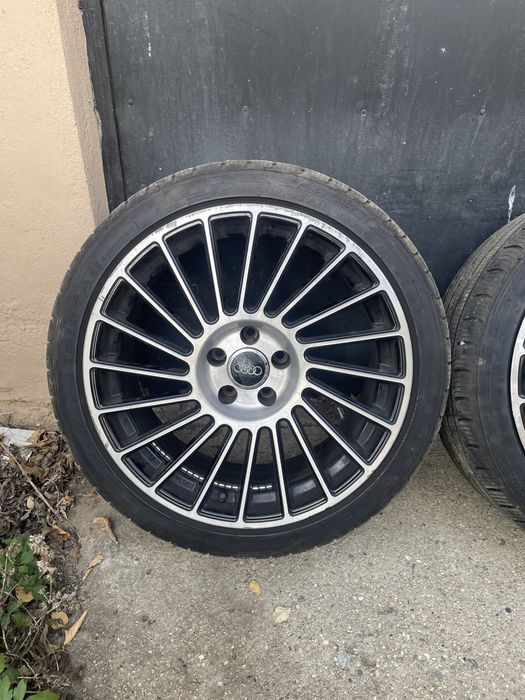 Jante AM R19 5x112, butuc 72.6 cu anvelope noi de iarna 255 35 19