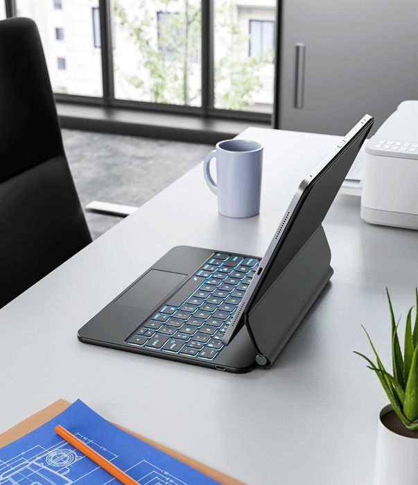 Tastatura iPad Pro 11/Air cu trackpad, iluminare, magnetic