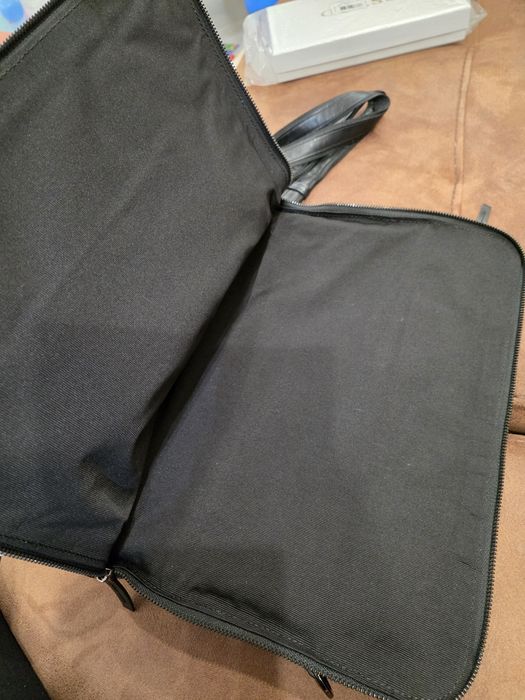 Кожена бизнес чанта /за лаптоп/  ENZO NORI + кожен портфейл ENZO NORI