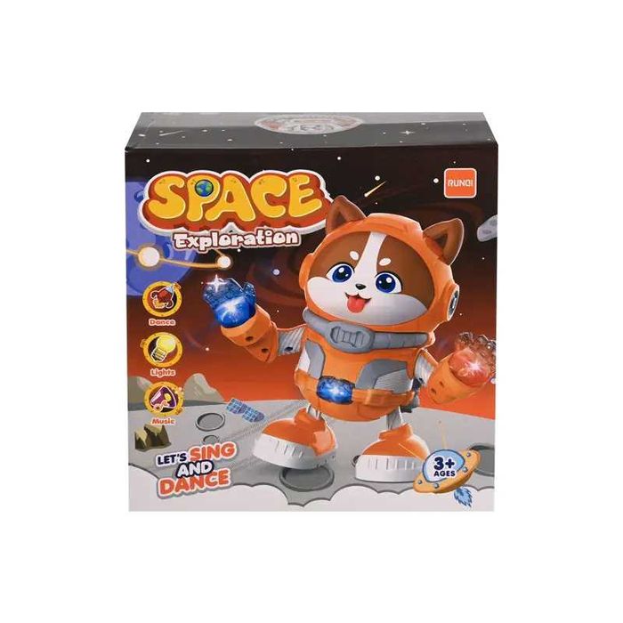 Танцуващо зайче и коте  с музика и светлина