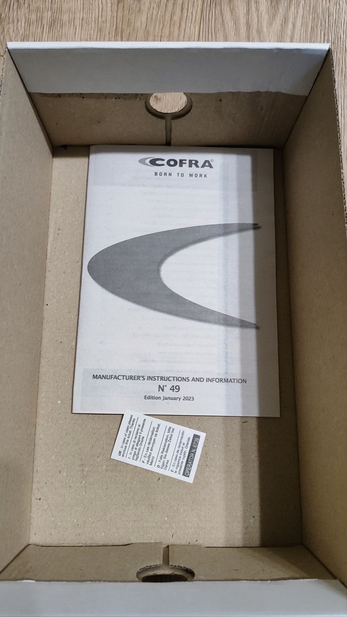 Нови работни обувки Cofra