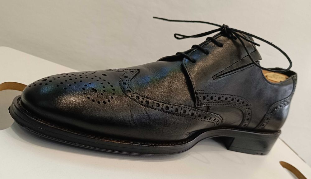 Pantofi derby brogue 44 44.5 premium LLOYD piele naturala moale