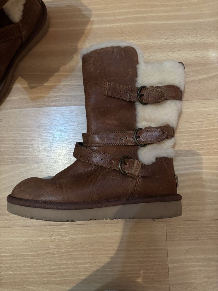 Детски кожени ботуши UGG