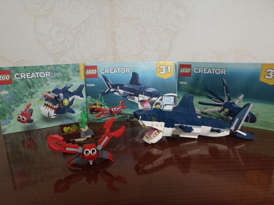 Лего акула 4 в 1