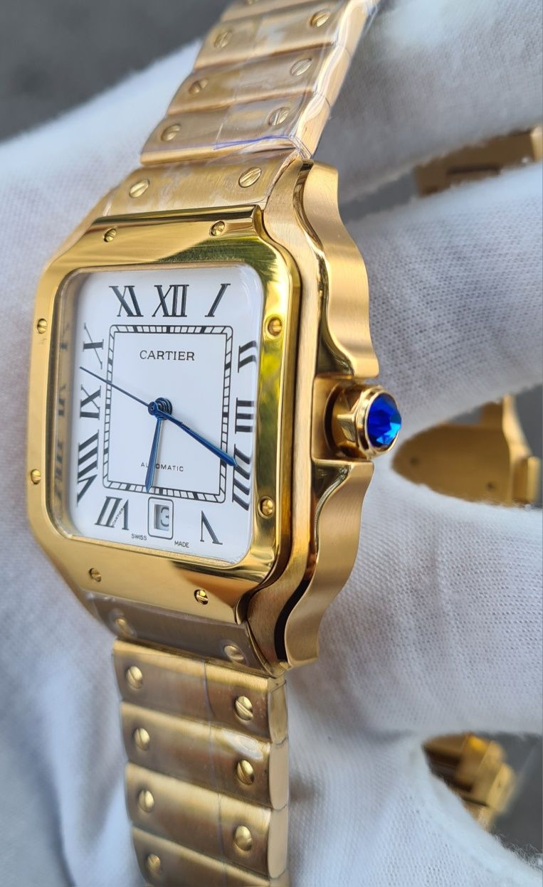 Ceas Cartier Santos 40mm Gold Automatic Master Quoality