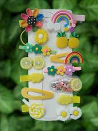 Cleme și accesorii de păr colorate pentru fetițe și fete Model 4
