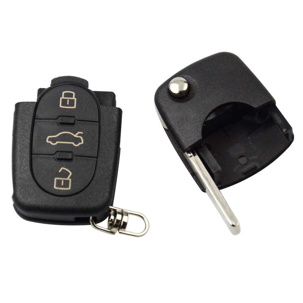 Кутийка за сгъваем ключ за VW с 3 бутона (батерия CR1620/CR2032)!