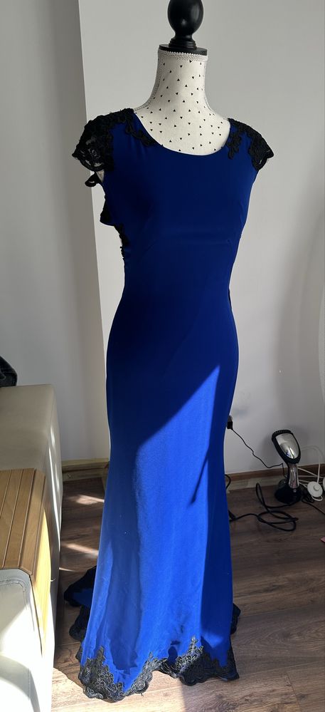 Rochie sirena de ocazie - albstru electric