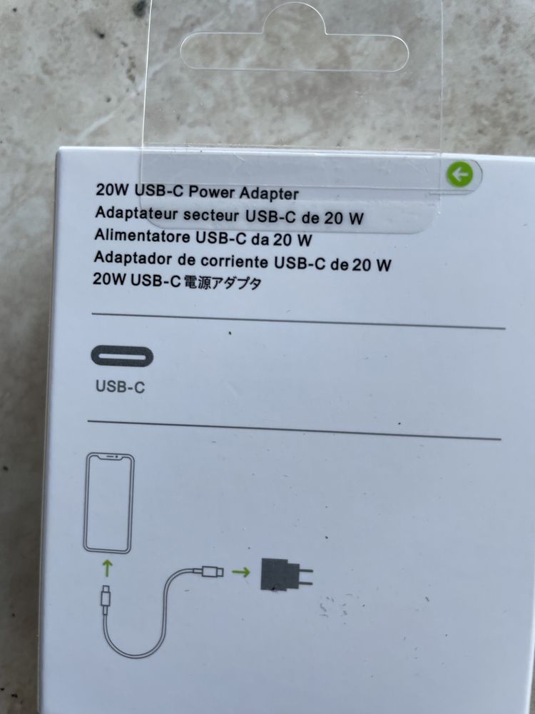 Incarcator Apple Adaptor priza 20w+cablu Lighting noi sigilate!