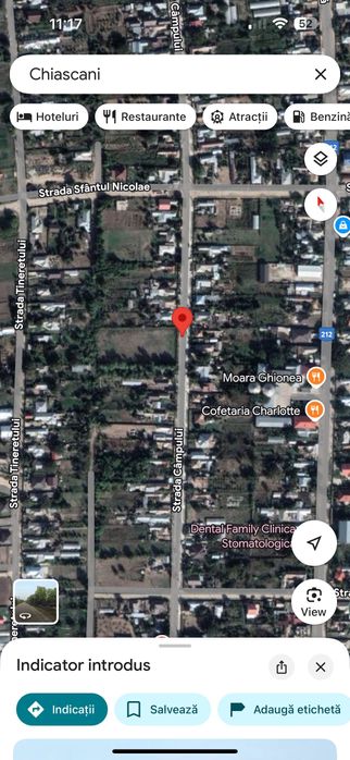 Vând teren comuna Chiscani