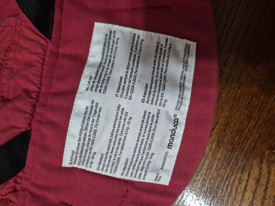 Marsupiu Manduca first fara defecte