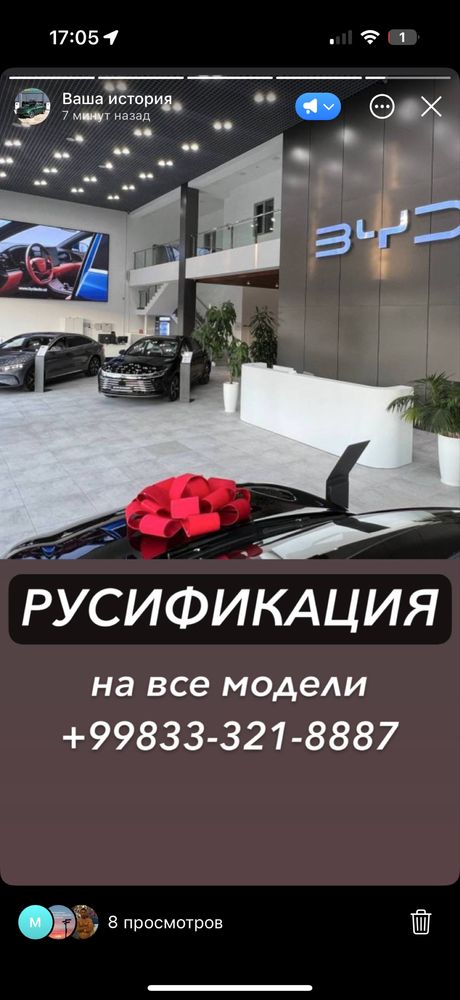 Русификация на все модели BYD гибрид и электромобиль