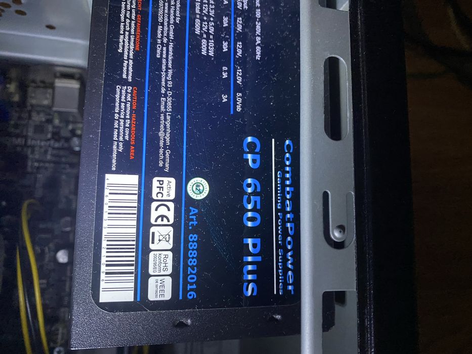 PC i5 2500 3.3Ghz / RX 460 4GB / 12GB RAM / SSD 240GB