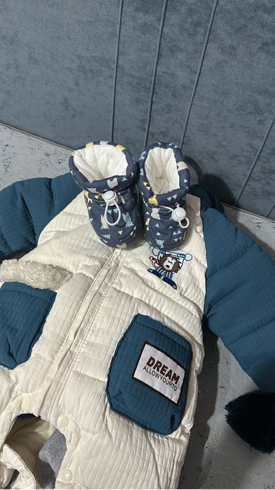 Комбез зимний ,синий комбез весна осень