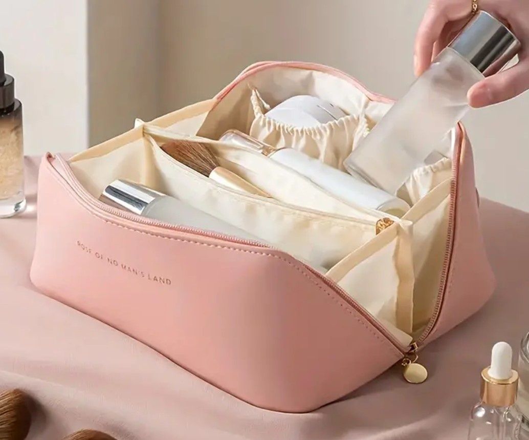Пенал косметичка розовый косметика макияж сумка чемодан makeup