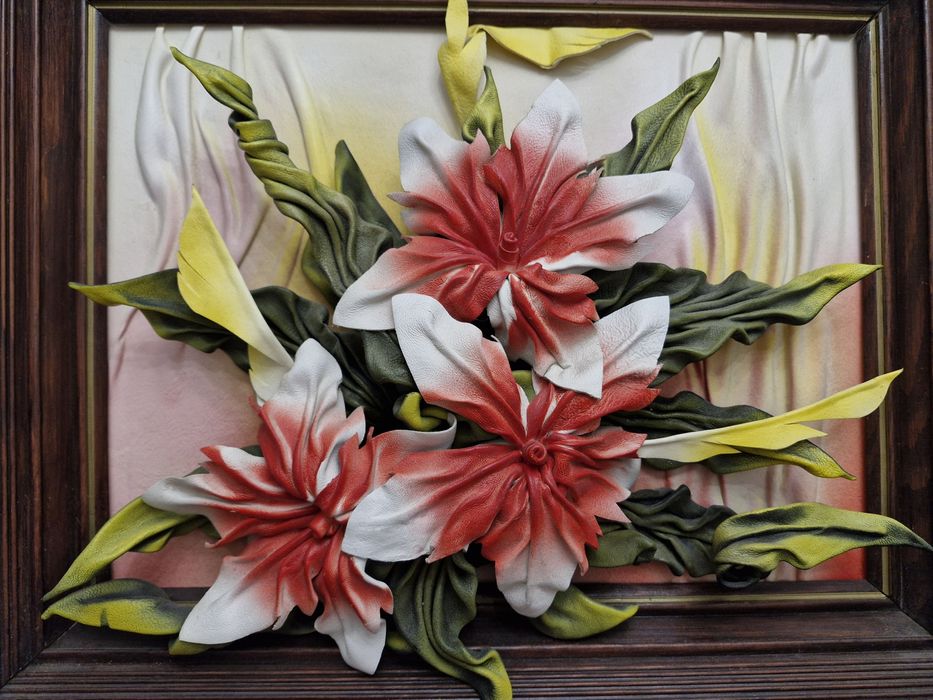 Картина ручная работа. КОЖА