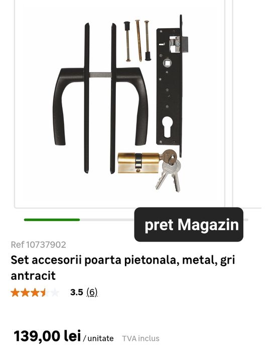 Set accesorii poarta pietonala