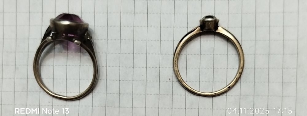 Продам кольцо с камнем серебро 875 СССР