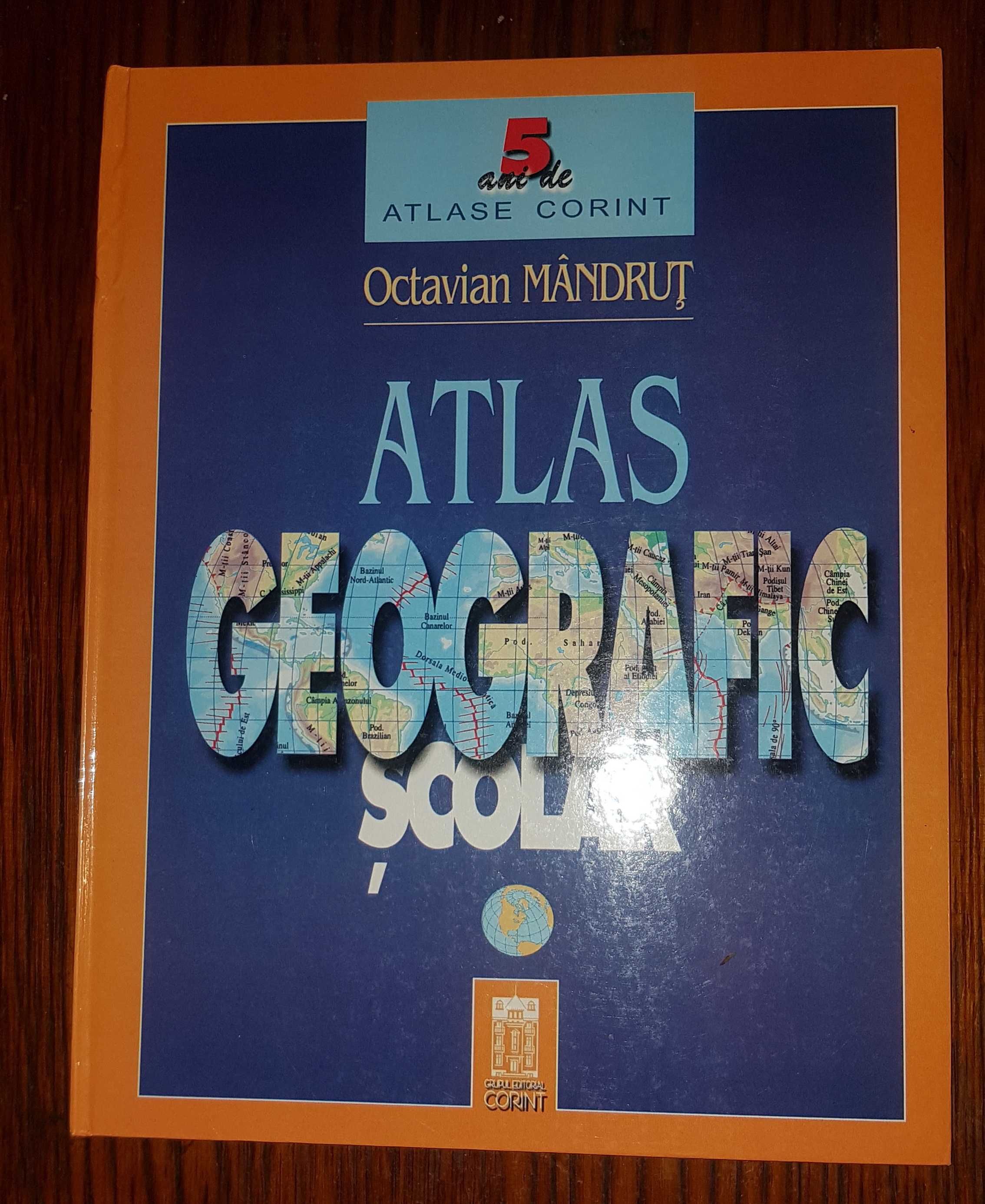 F248-ATLAS SCOLAR-3 Atlase scolar Romania stare foarte buna ca noi.