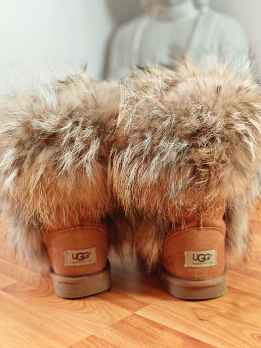 Ugg îmblănite, maro camel mărimea 37