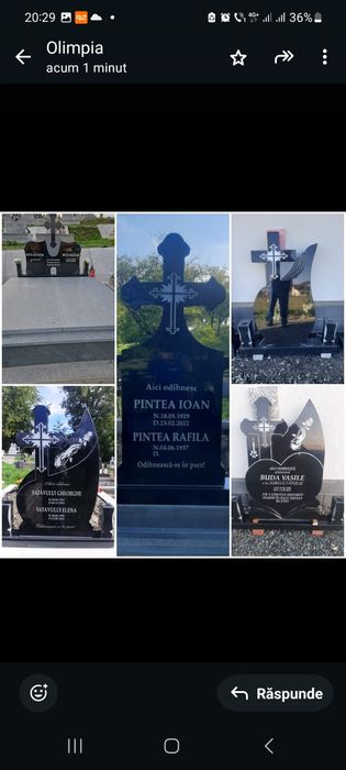 Monumente funerare, cruci