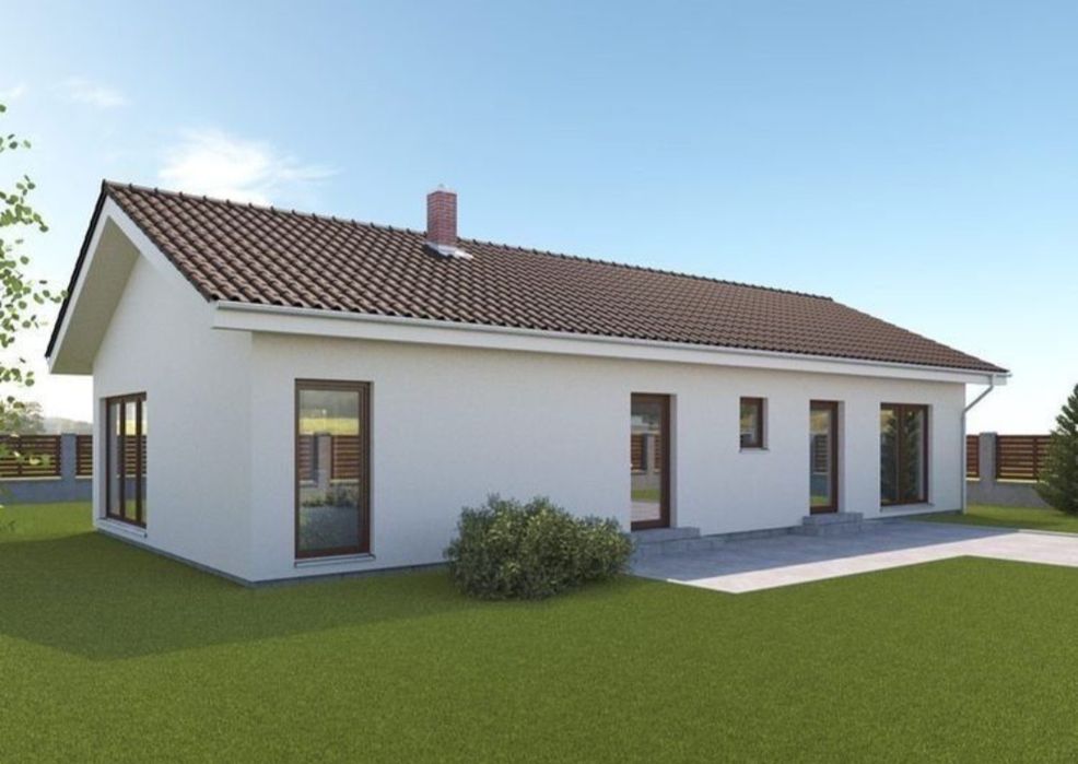 Casă de locuit pe structură metalică învelite cu panouri sandwich preț