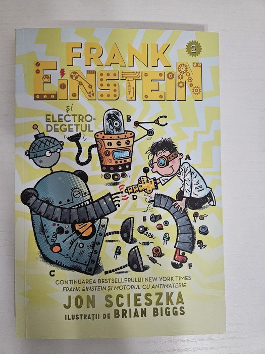 Set 5 cărți Frank Einstein – aventuri amuzante și știință pentru copii