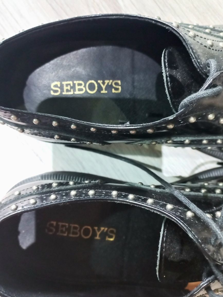 Обувки оксфорд на SEBOY'S естествена кожа 36 номер