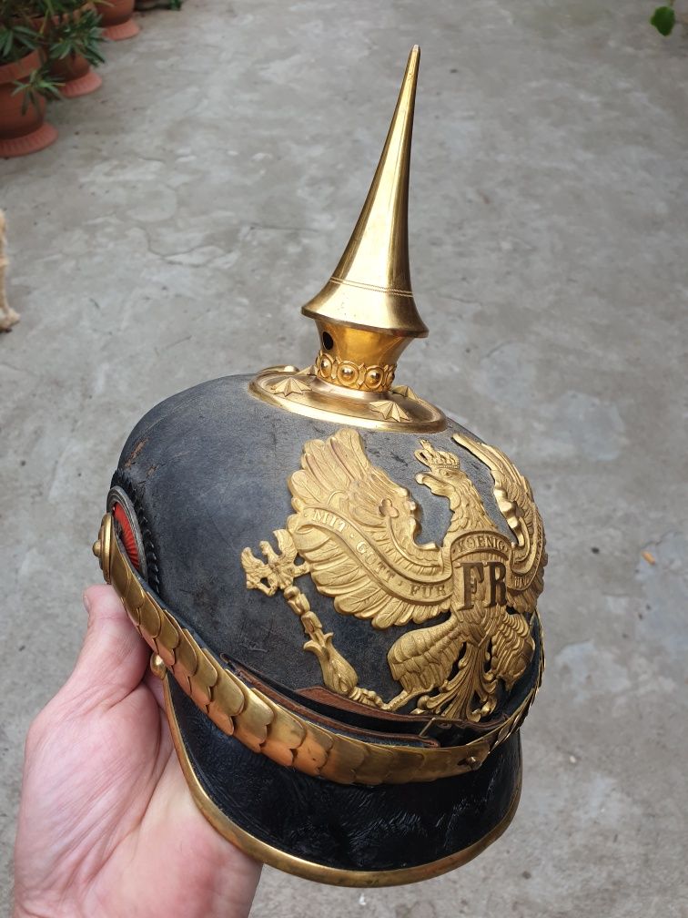 Coif vechi de colectie original Pickelhaube