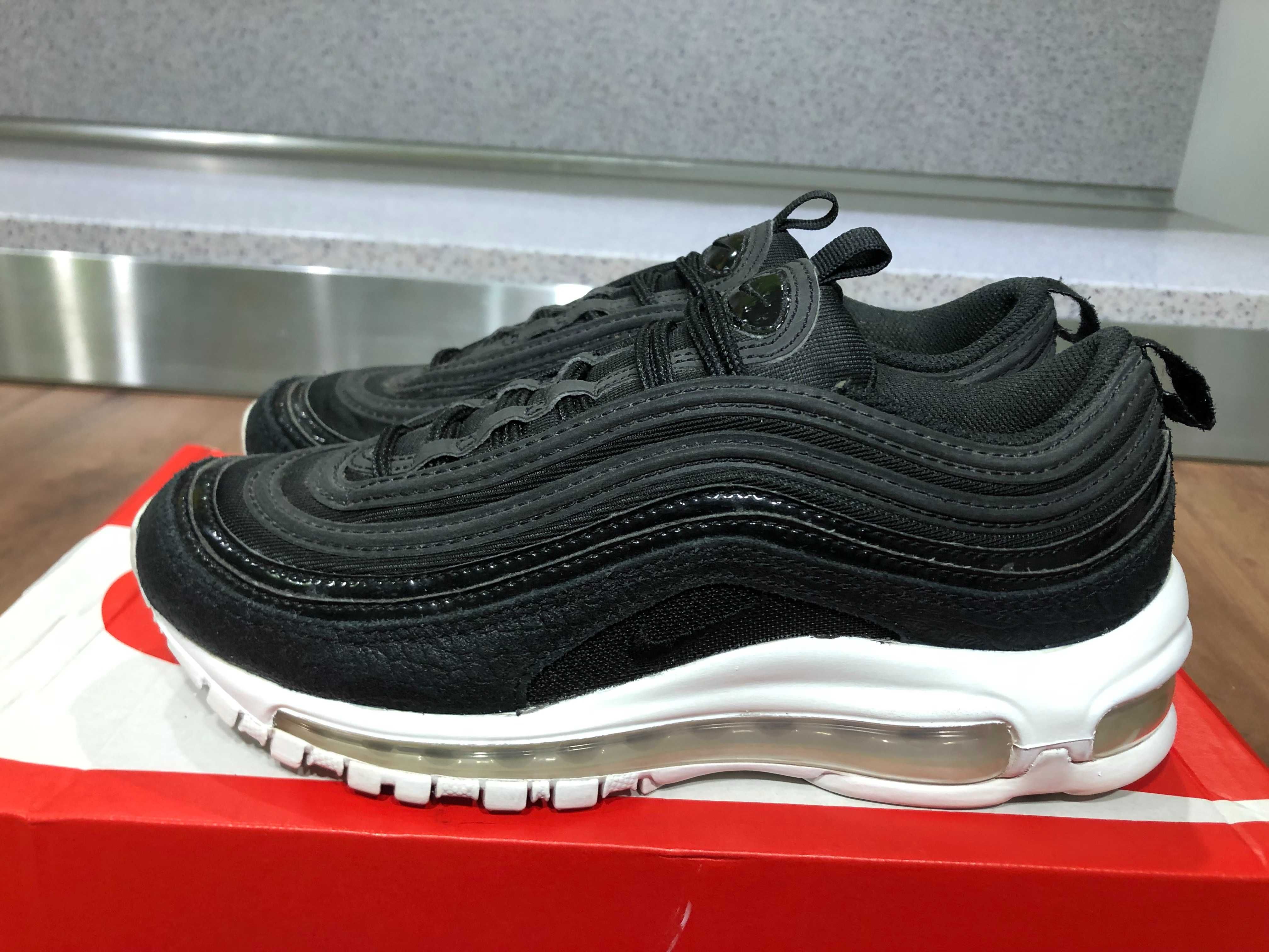 ОРИГИНАЛНИ *** Nike Air Max 97 Premium / Black Skin White