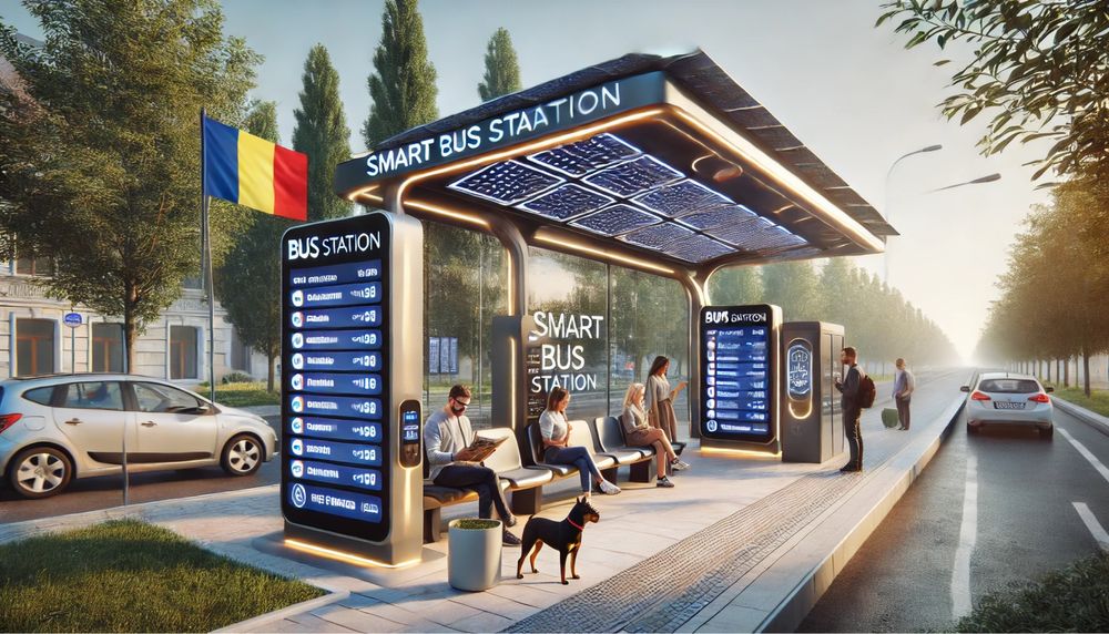 Stati autobuz smart / inteligente-proiectare/ finalizare /digitalizare