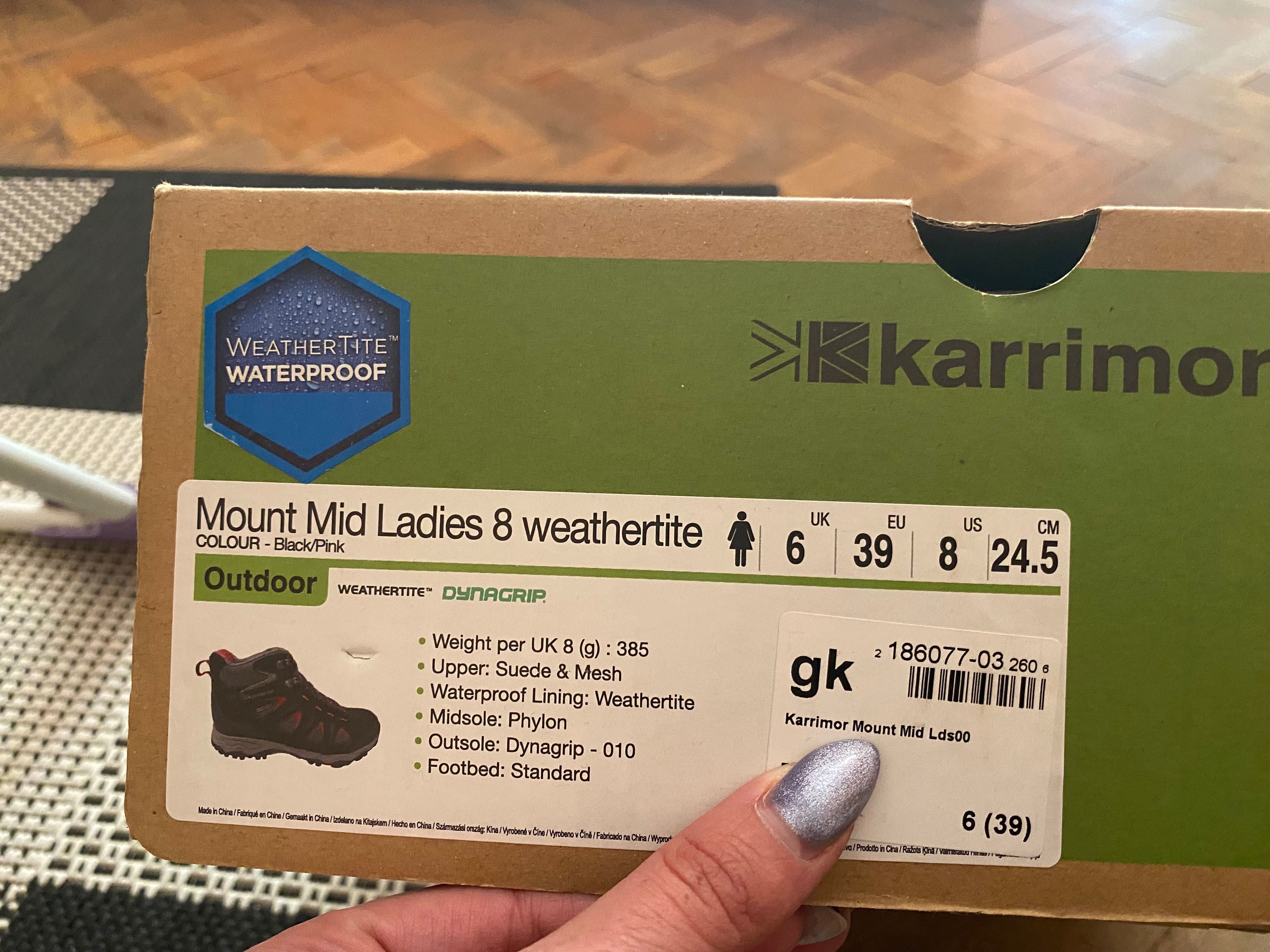 Дамски туристически обувки Karrimor Mount Mid Ladies Waterproof, 39