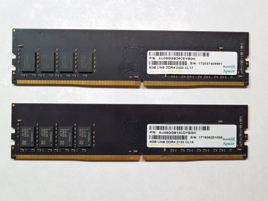 DDR4 две планки по 8Gb Apacer