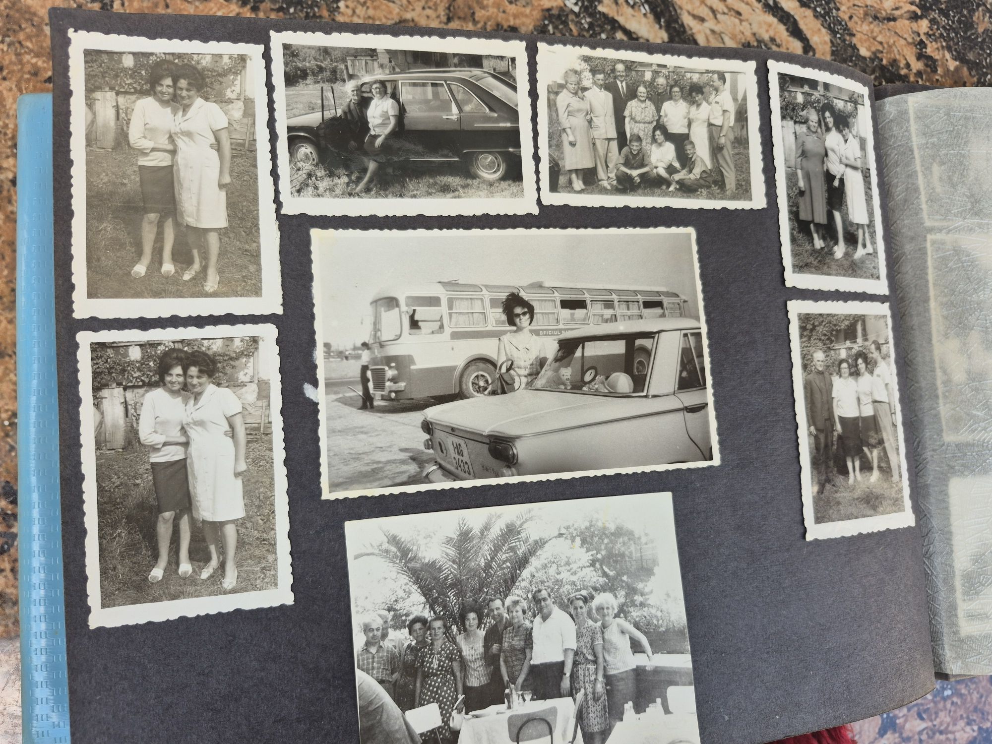 Vând album foto familie,Auto, perioada comunista, România Socialista