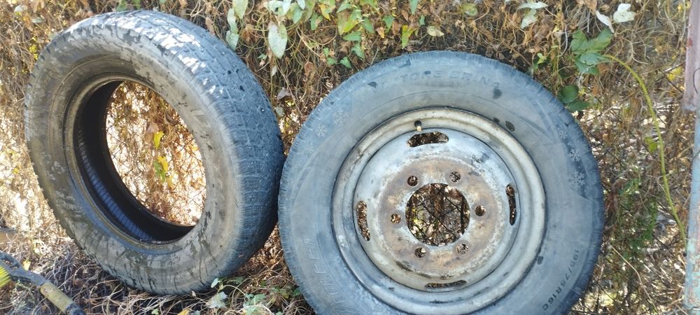 Продам диск с резиной на газель 195 ширина 75 высота 16